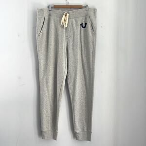 True Religion elastic waist pull on drawstring waist jogger style sweatpants XL